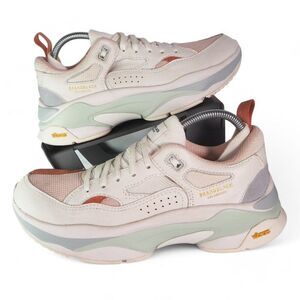 Brandblack Los‎ Angeles Saga 130 Casual Sneakers 'White Blue Pink" Women's 10